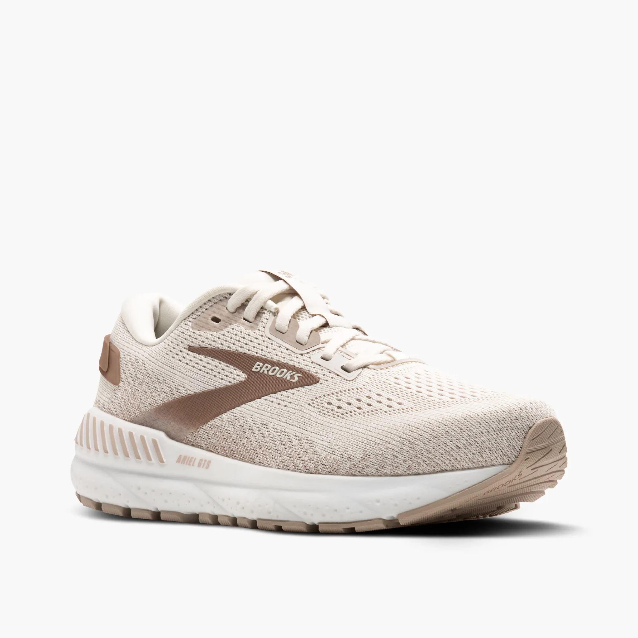 Women's Brooks Ariel GTS 24 Running Shoe in Coconut/Chateau/Portabella Adrenaline Gts 19 Running Shoes