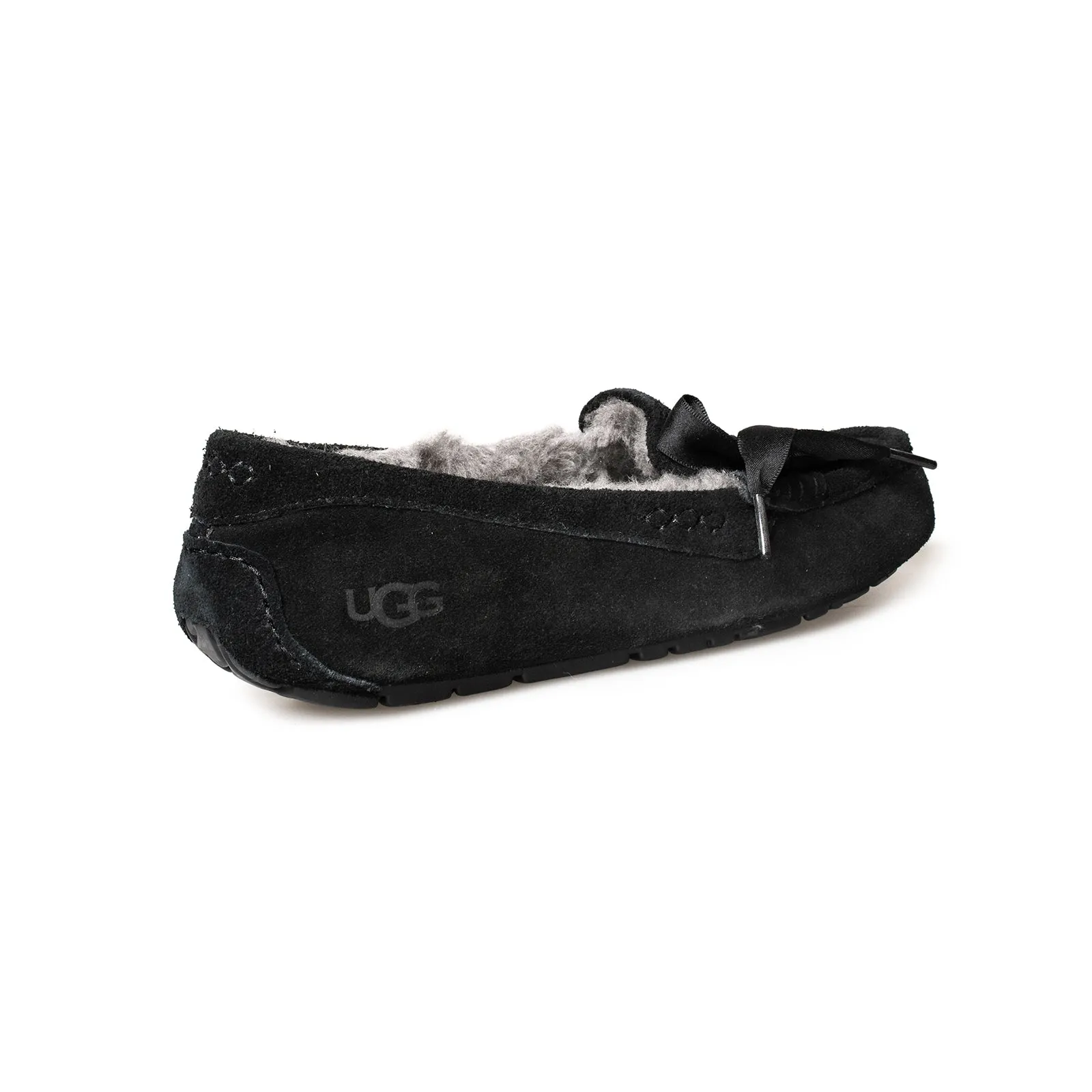 UGG Ansley Lace Black Shoes - Women's On Sale Slides