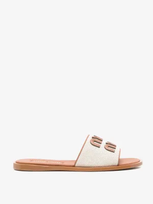 MIU MIU - Women Canvas Sandal Sandals Resort