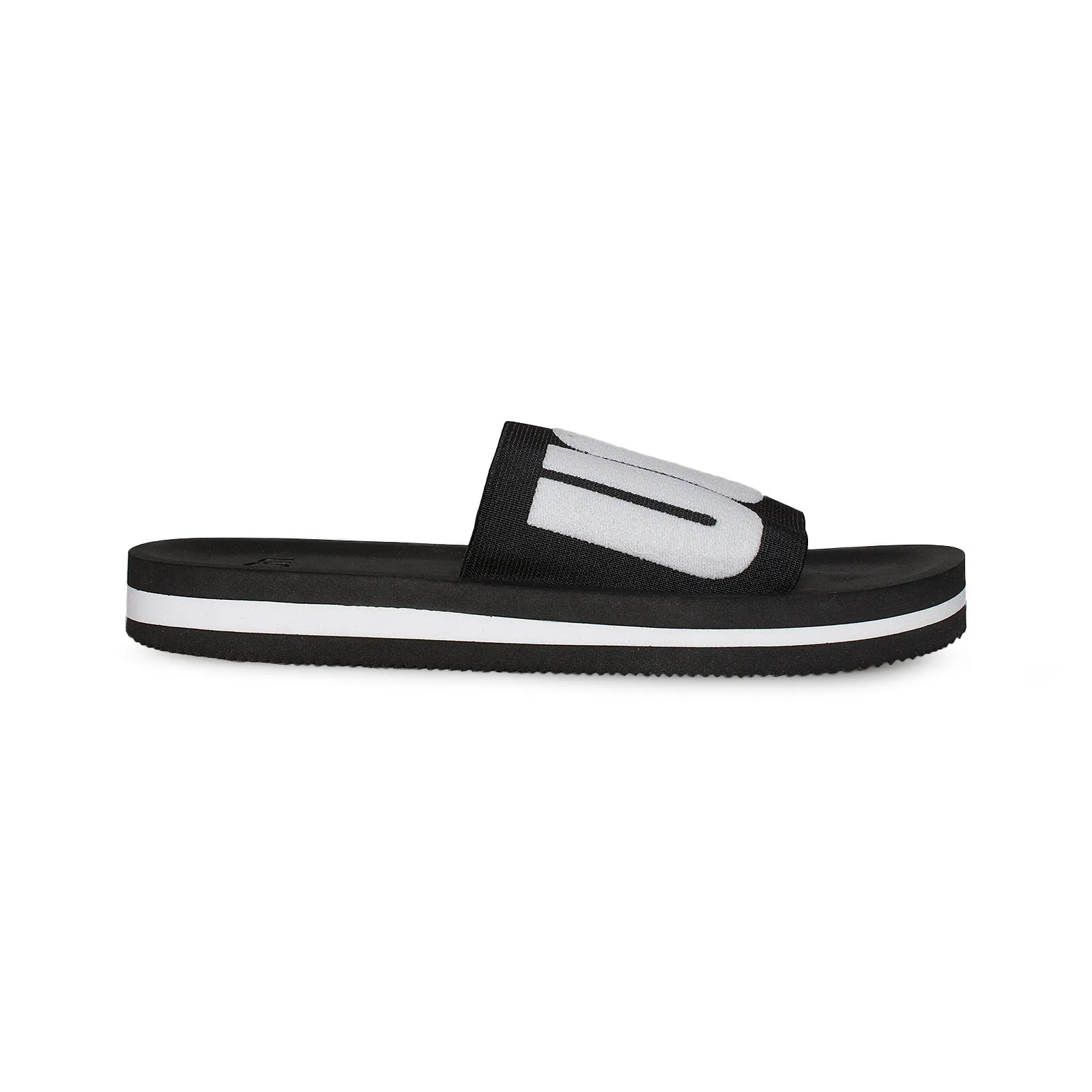 UGG Zuma Graphic Black Sandals - Women's Flat Ankle Strap Sandals