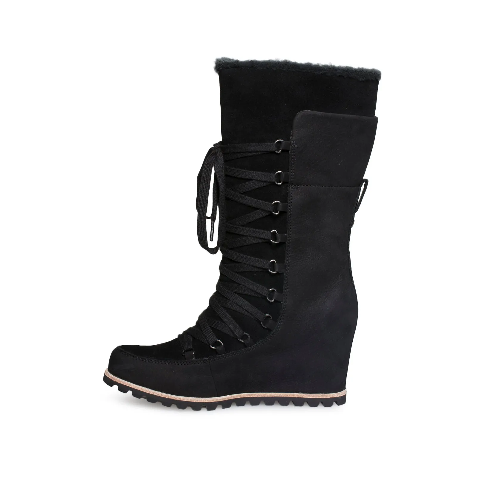 Toe Cowboy Boots UGG Mason Black Boots - Women`s