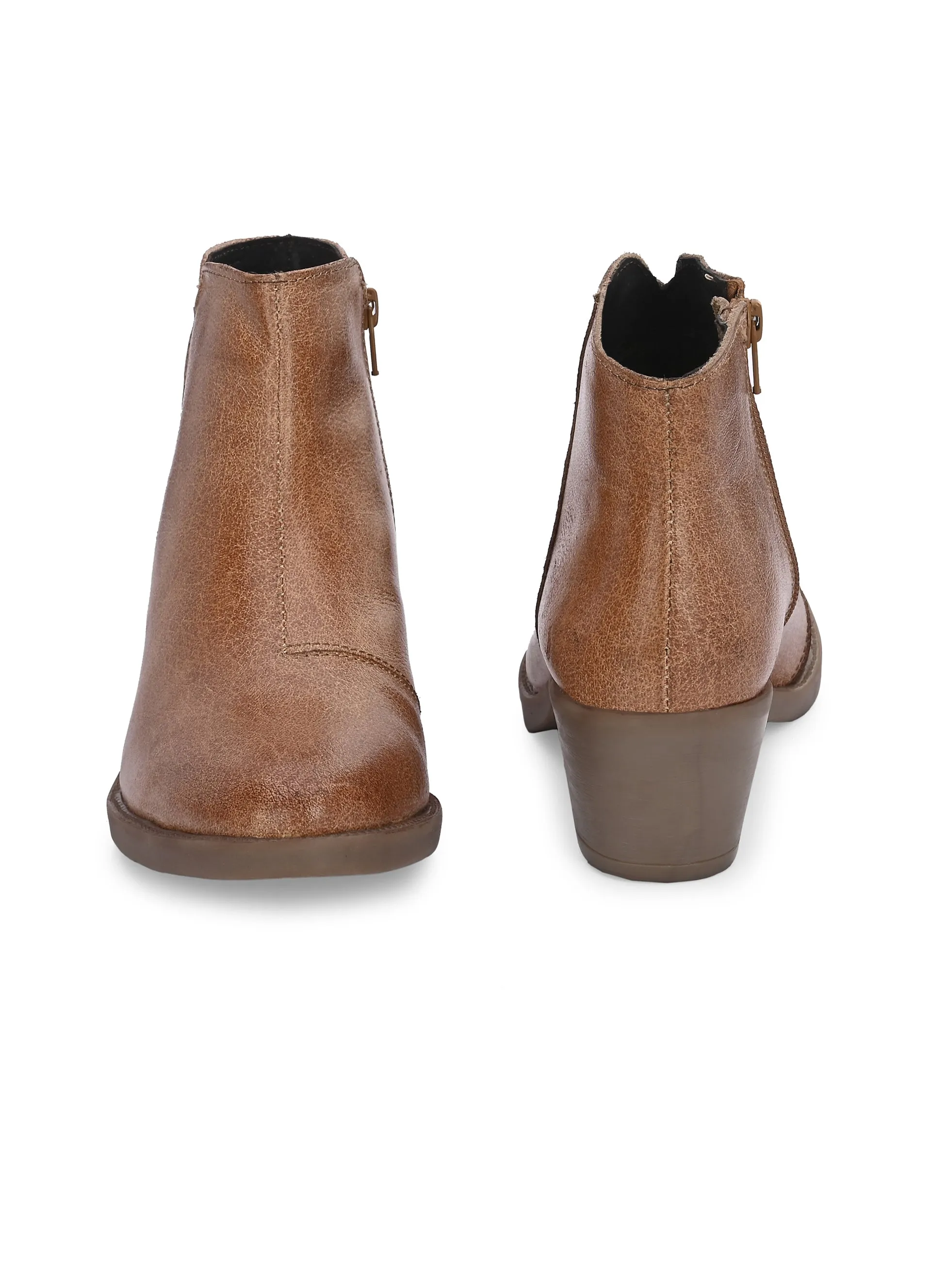 CARLO ROMANO BY WASAN SHOES GENUINE BURNISH LEATHER ANKLE BOOT Expensive Cowboy Boots