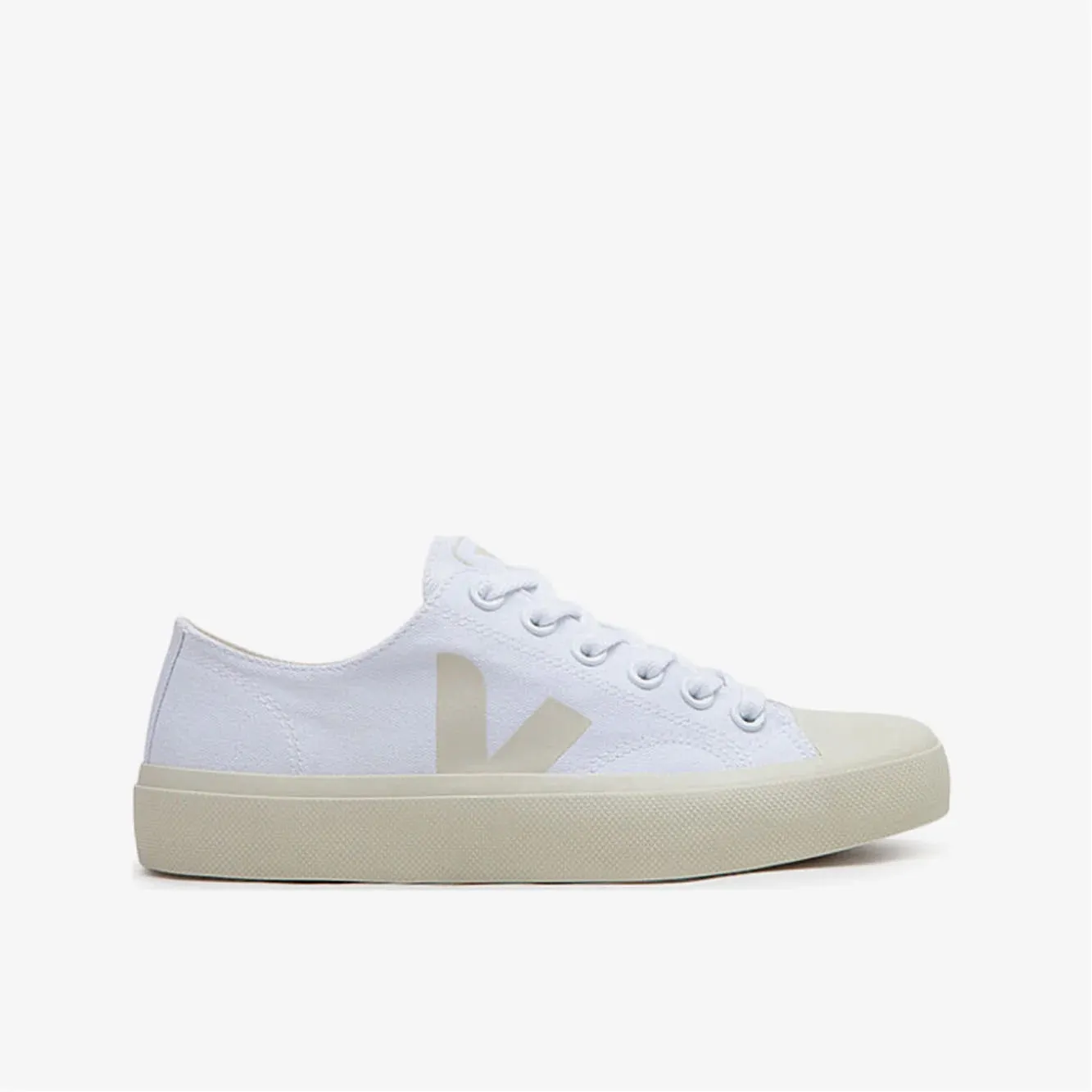 Force One Sneakers Veja Women's  Wata II Low Organic Cotton Sneaker Shoe | White