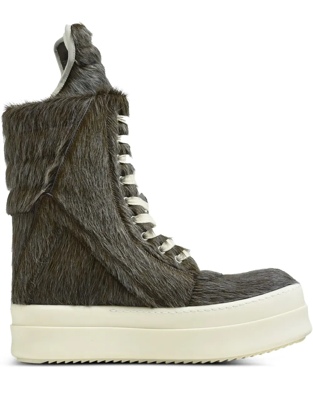 Holo Sneakers RICK OWENS - Men Unshaved Leather Mega Geobaskets