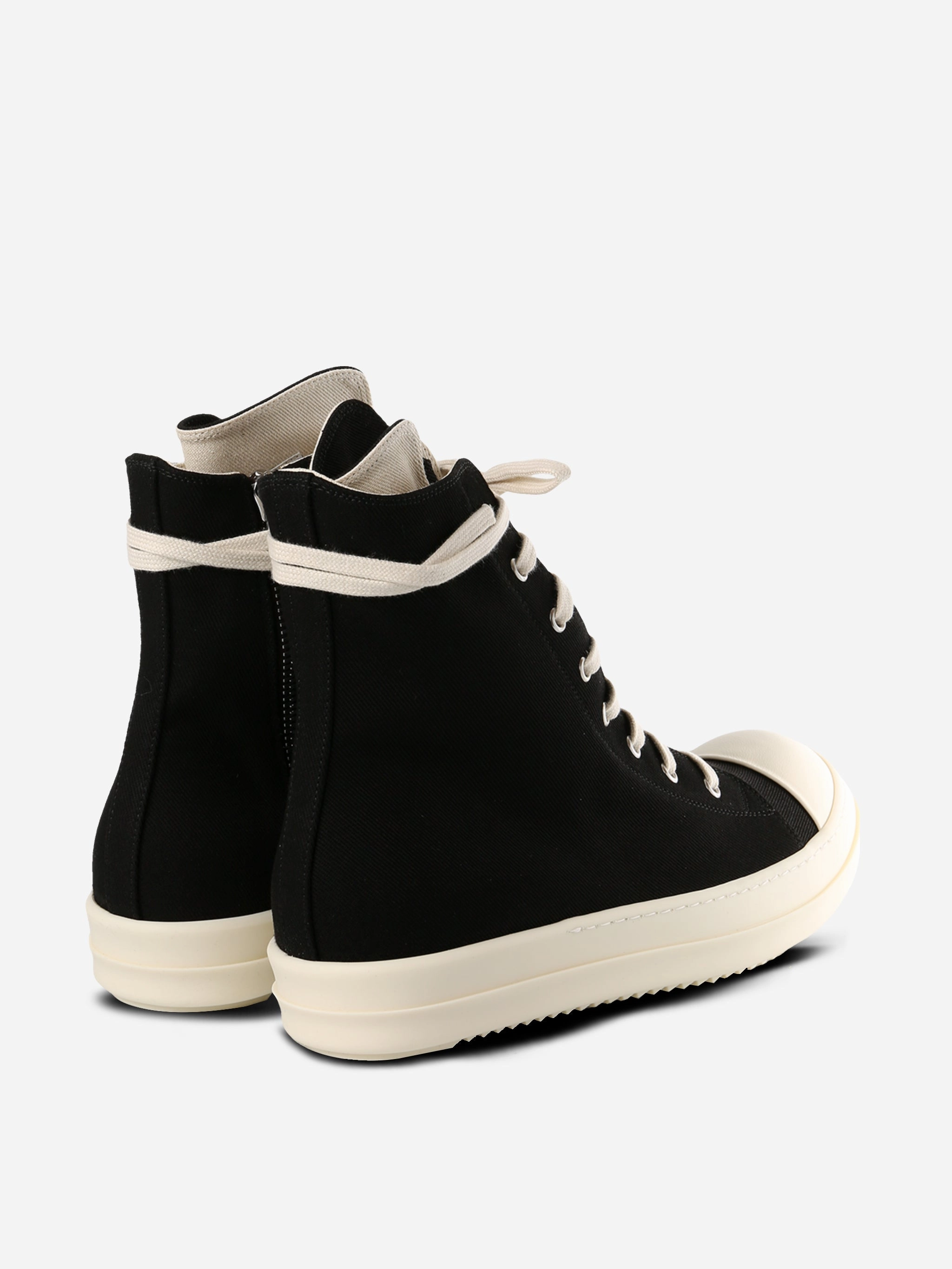 2025 Flat Shoes RICK OWENS DRKSHDW - Men Overdyed Denim Sneaks