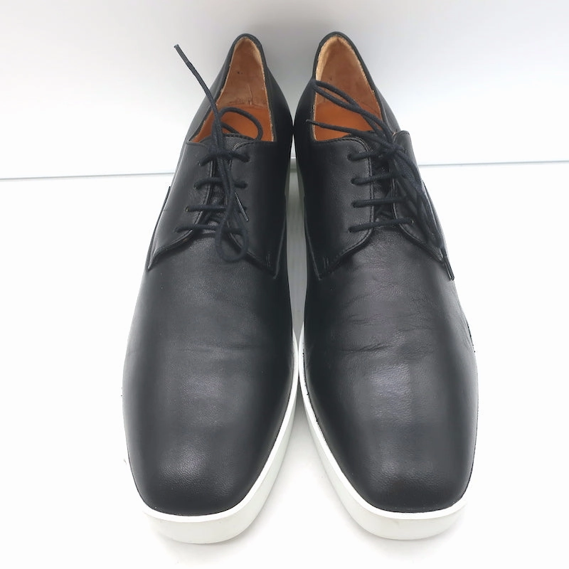 Sole Oxfords Robert Clergerie Lindsey Platform Wedge Oxfords Black Leather Size 41