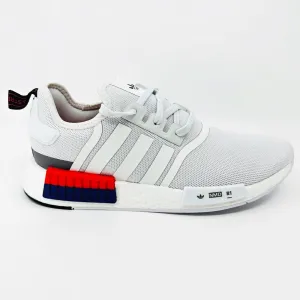 Runner Running Shoes Adidas Originals NMD R1 Cloud White Bright Red Mens Running Shoes IF8028