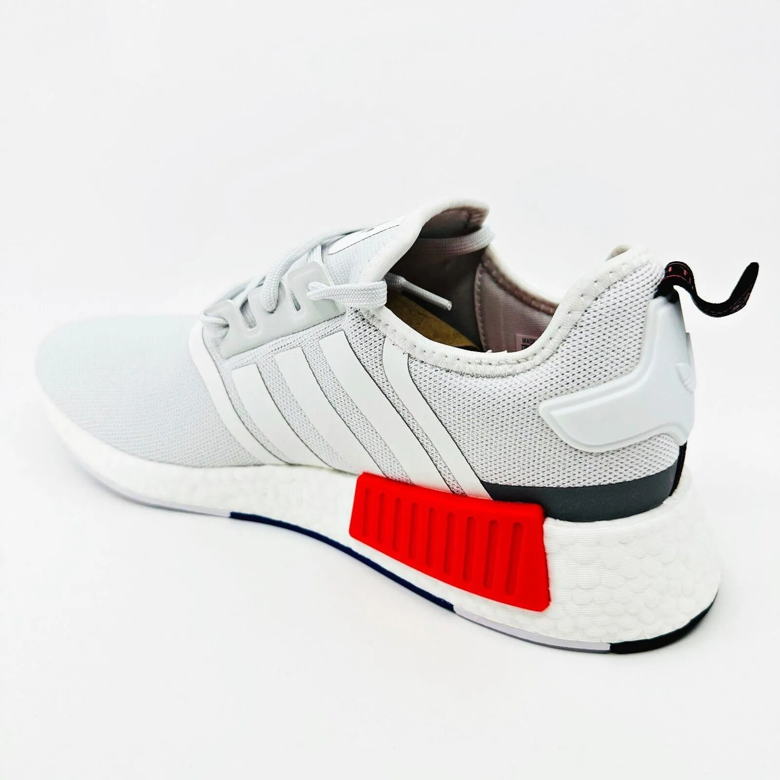 Topo Trail Running Shoes Adidas Originals NMD R1 Cloud White Bright Red Mens Running Shoes IF8028
