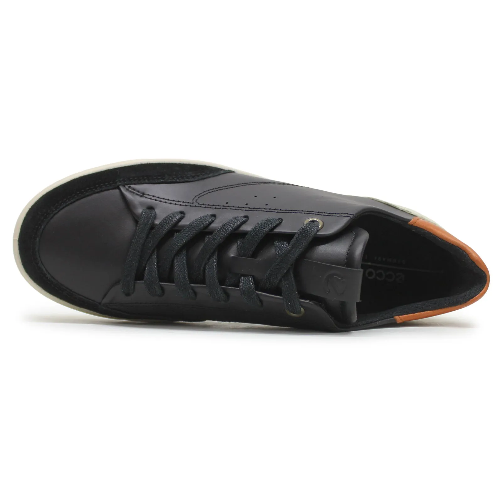 Ecco Street Lite 212853 Nubuck Leather Women's Low Top Black Black Limestone Trainers Running Shoes Worcester