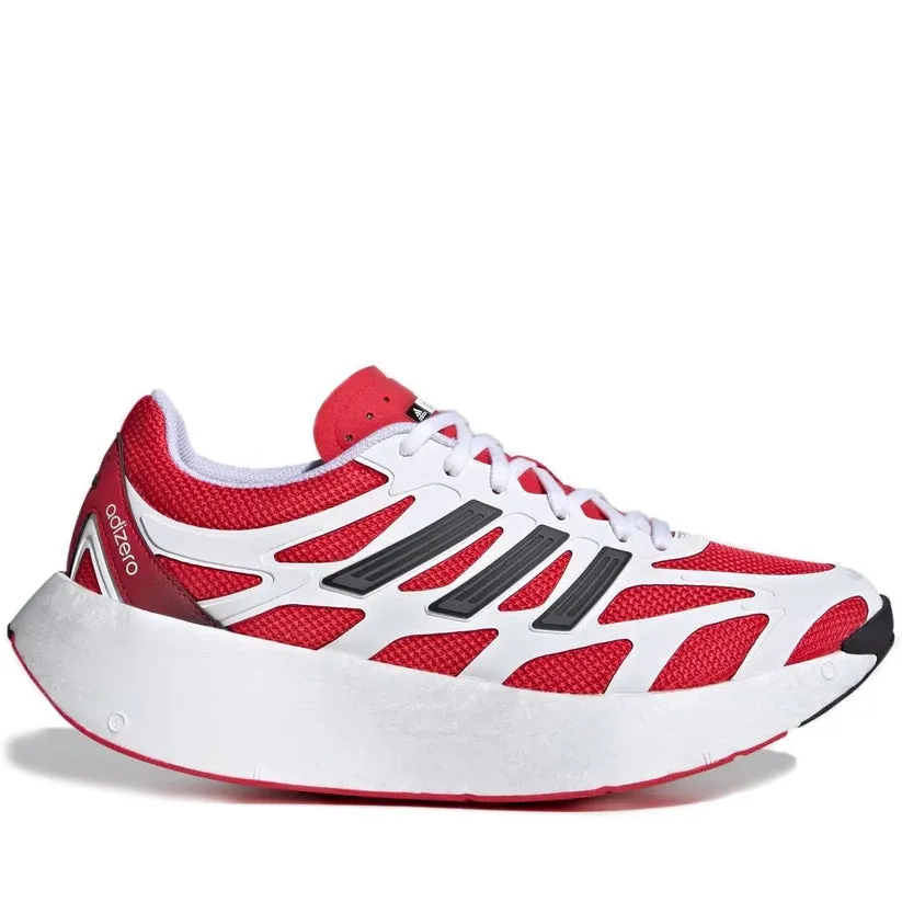 Road And Trail Running Shoes Men's Adidas Adizero Aruku Shoes - Cloud White/Pure Ruby/Core Black