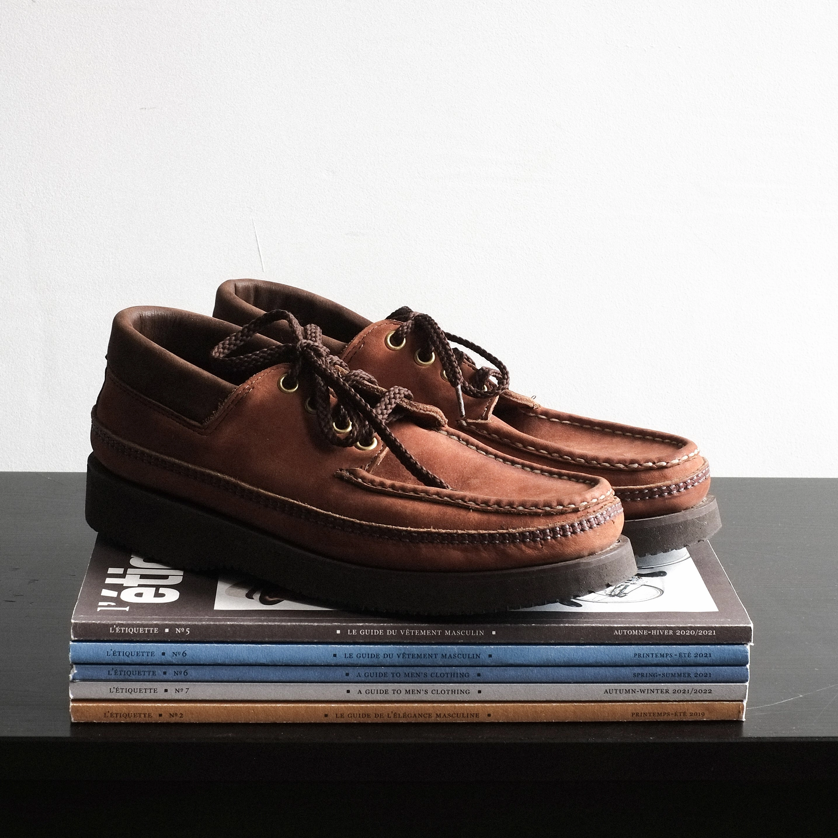 Russell Moccasin Shoes Braided Oxfords