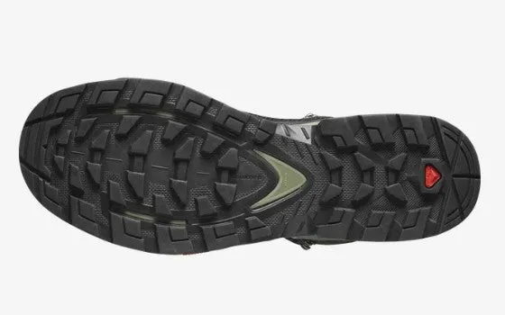 Salomon Men's Quest Element Gore-Tex, Waterproof Neutral Leather Hiking Boots - Black/Deep Lichen Green/Olive Night Best Hybrid Hiking Shoes