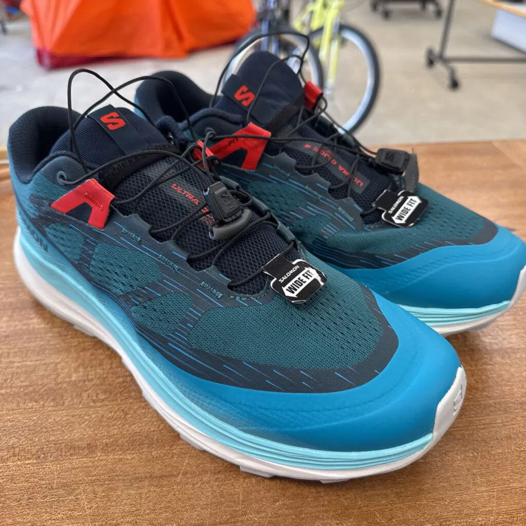 Hiking Shoes For Water Crossing Salomon - Ultra Glide 2 Shoes- MSRP $98: Atlantic Deep/Blue Radiance/Fiery Red-unisex-11