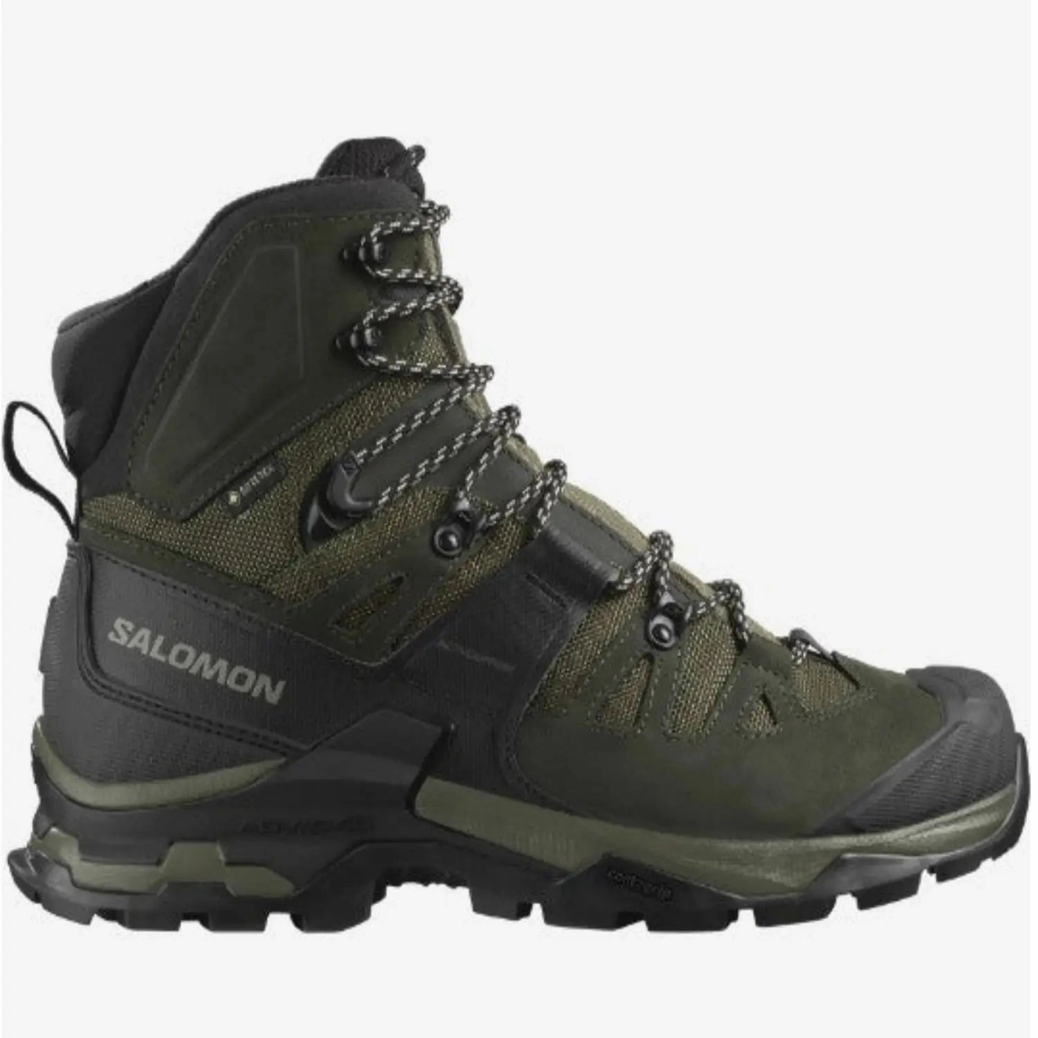 Salomon Men's QUEST 4 GORE-TEX Hiking Boots For Men, Olive Night/Peat/Safari Best Hiking Boots For All Terrain