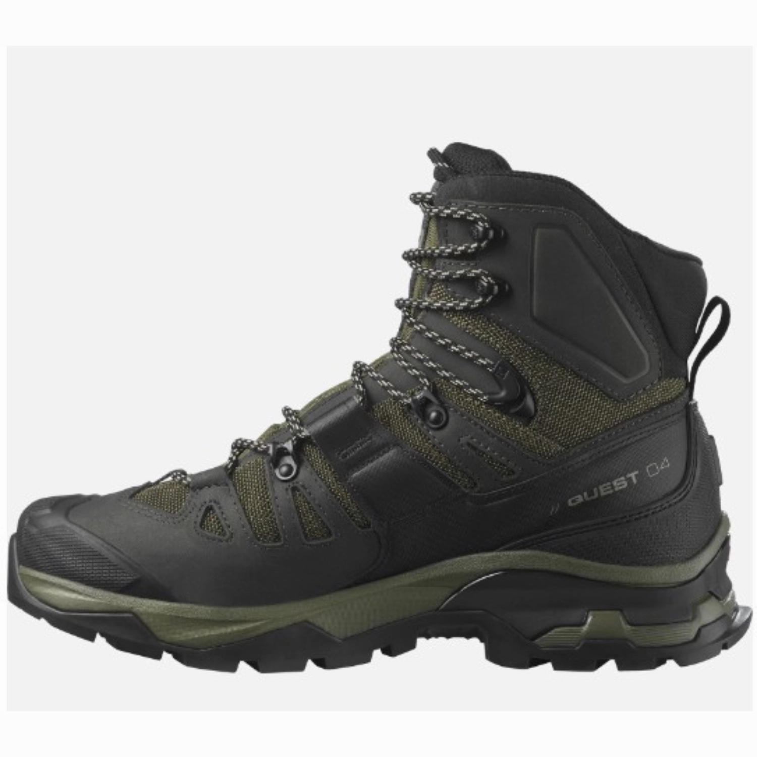 Neutral Hiking Boots Salomon Men's QUEST 4 GORE-TEX Hiking Boots For Men, Olive Night/Peat/Safari