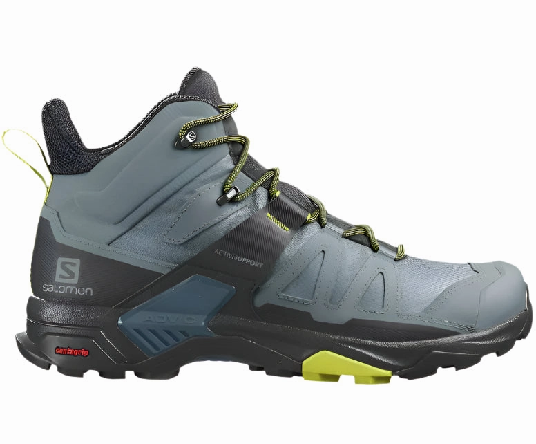 Manfen Hiking Boots Salomon Men's X Ultra 4 Mid GTX Waterproof Hiking Boots  Trooper/Black/Evening Primrose