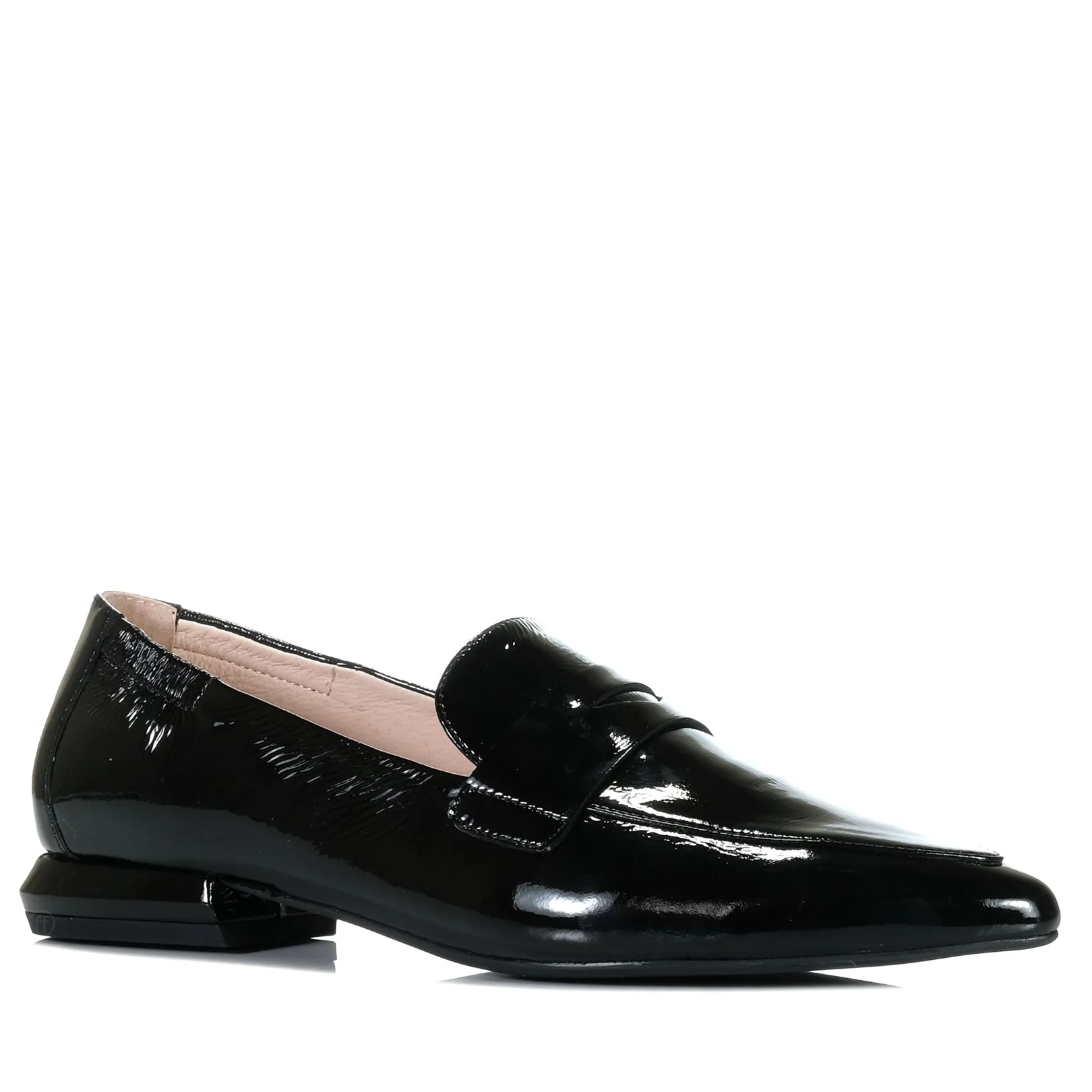 Italian Penny Loafers Bresley Palolo Black Patent