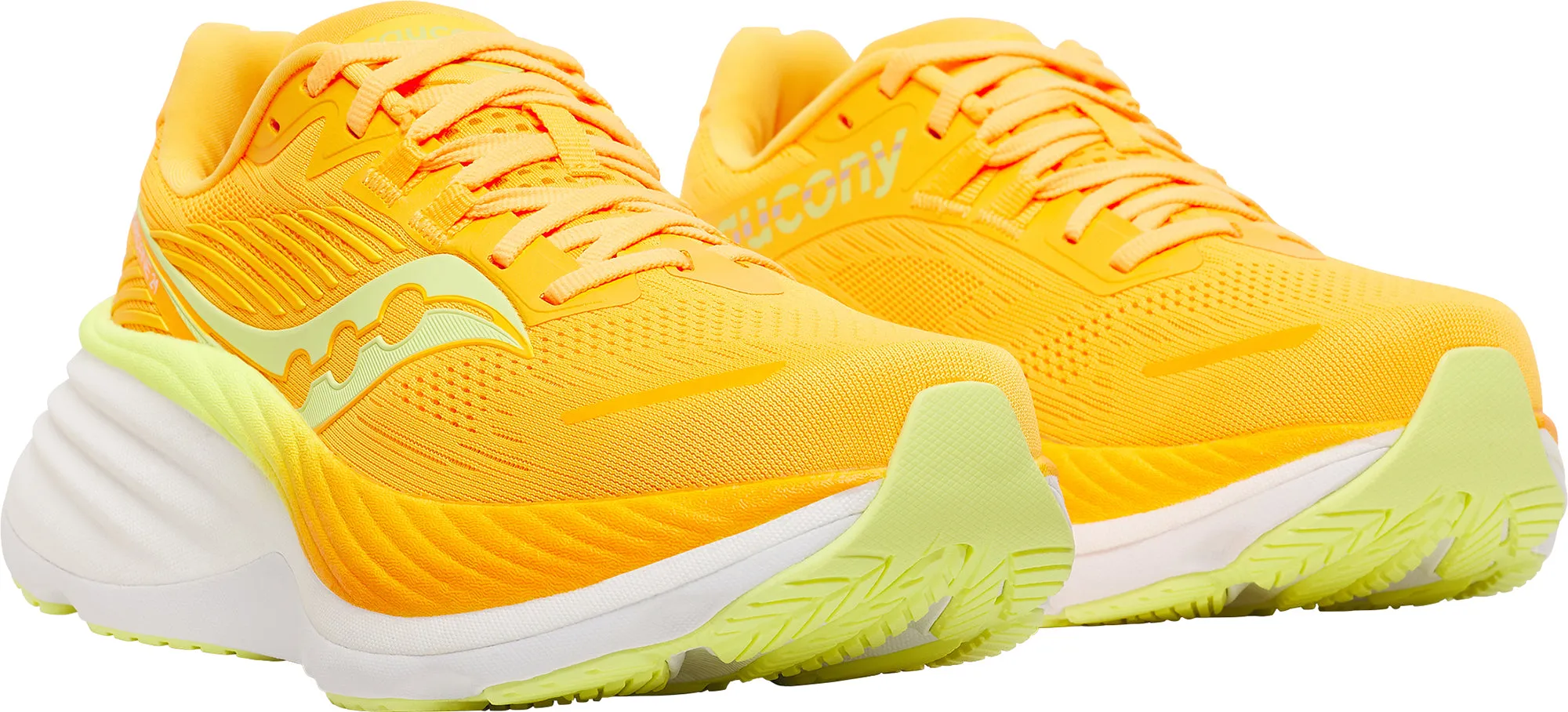 Running Shoes For Hiking Saucony Hurricane 24 Womens Running Shoes - Yellow