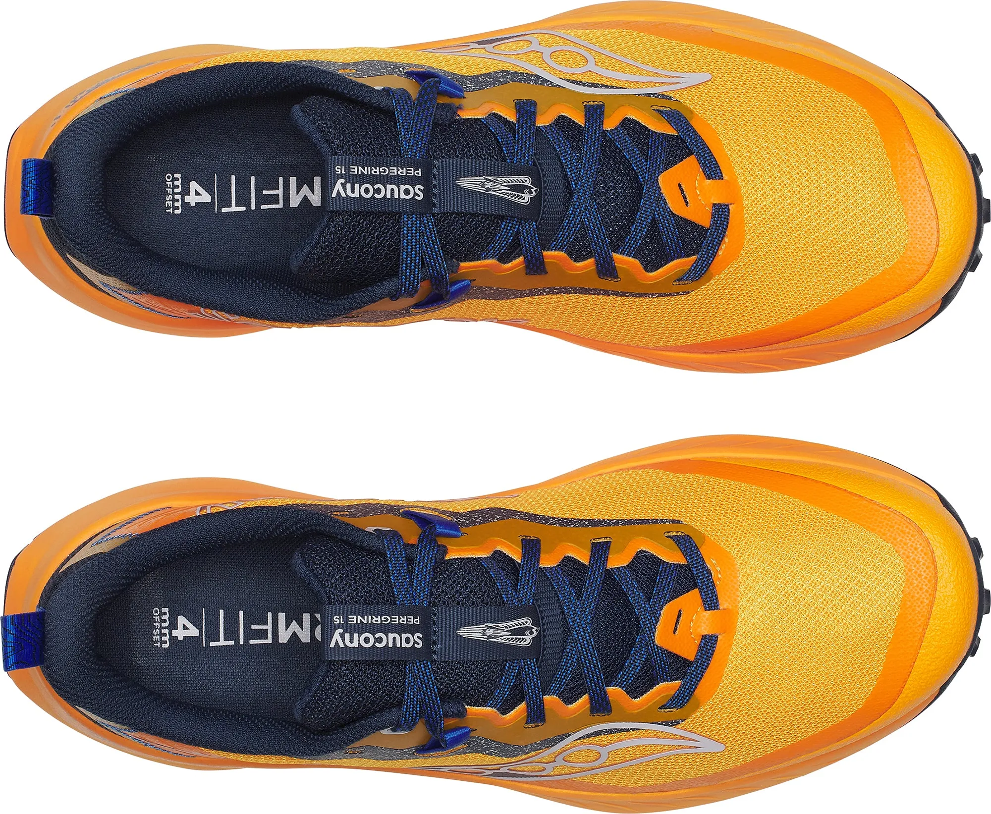 Trail Running Shoes Carbon Plate Saucony Peregrine 15 Mens Trail Running Shoes - Orange