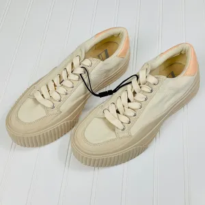 Sneakers With Velcro Straps Zara Beige Canvas And Suede Sneakers Size EU 39 NWOT