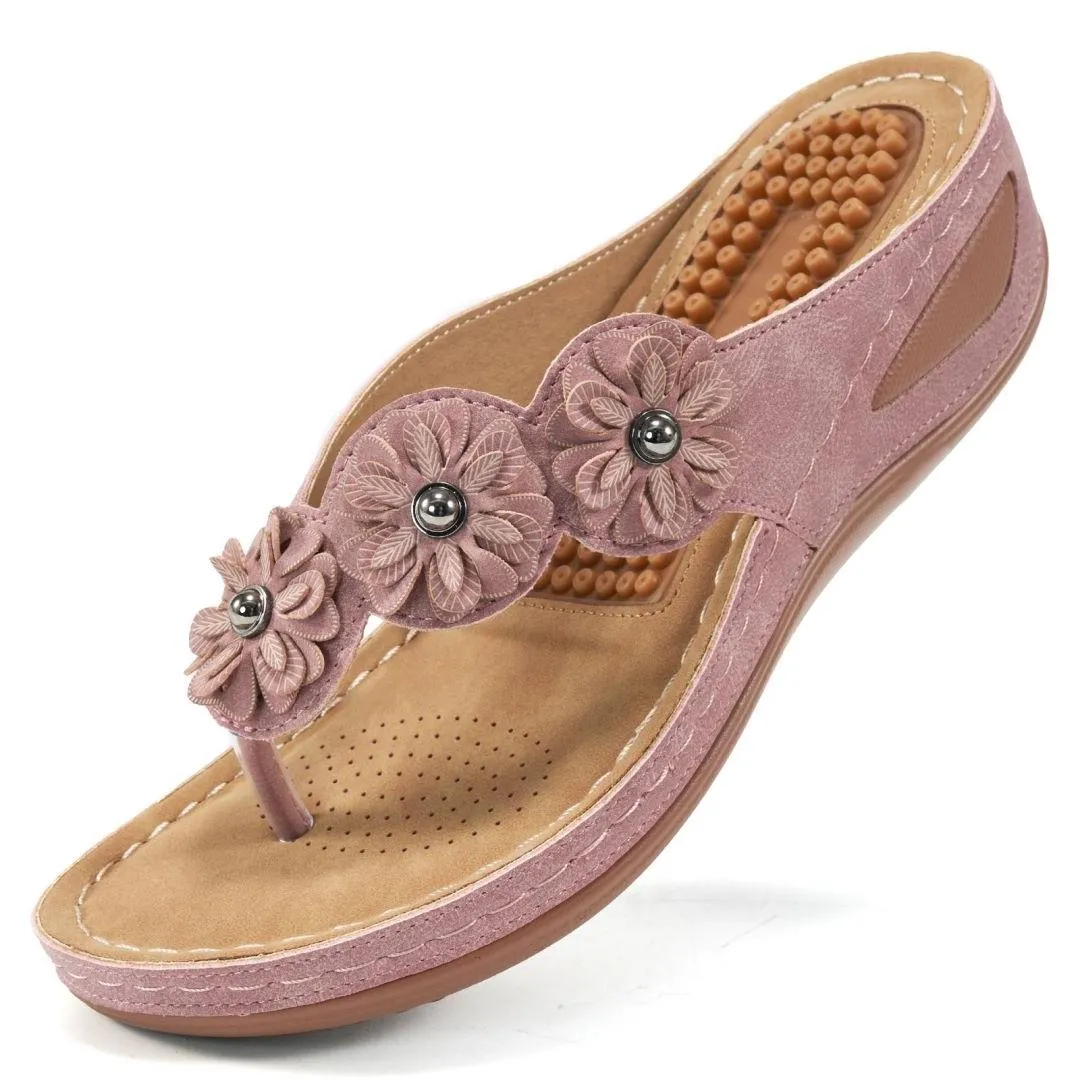 No.6Wedge Sandals Ladies Flip Flops Bohemian Sandals