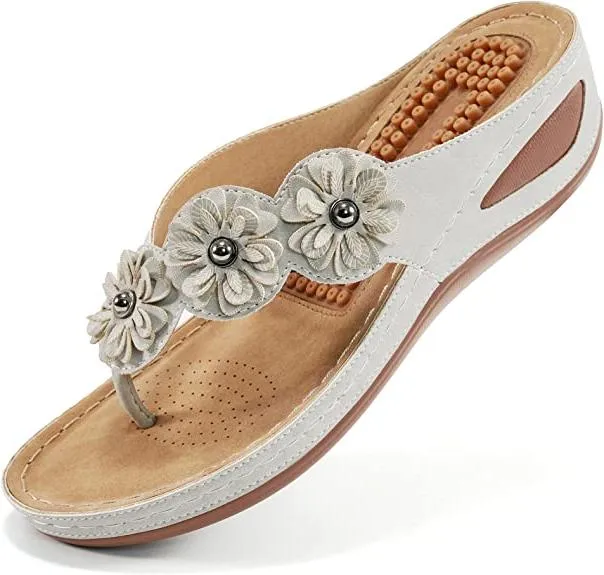 No.6Wedge Sandals Ladies Flip Flops Bohemian Sandals