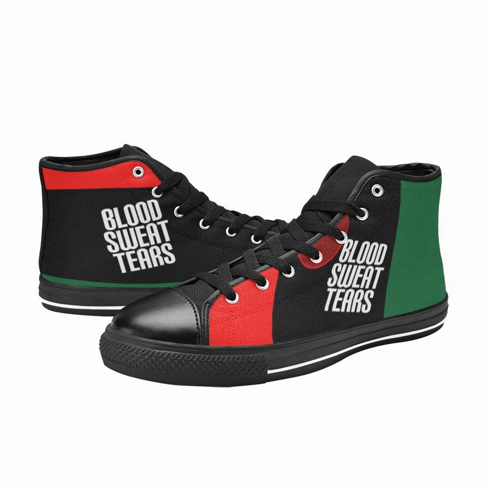 Hot Rods And High Heels RBG Classic High Top Canvas Shoes (Model 017)