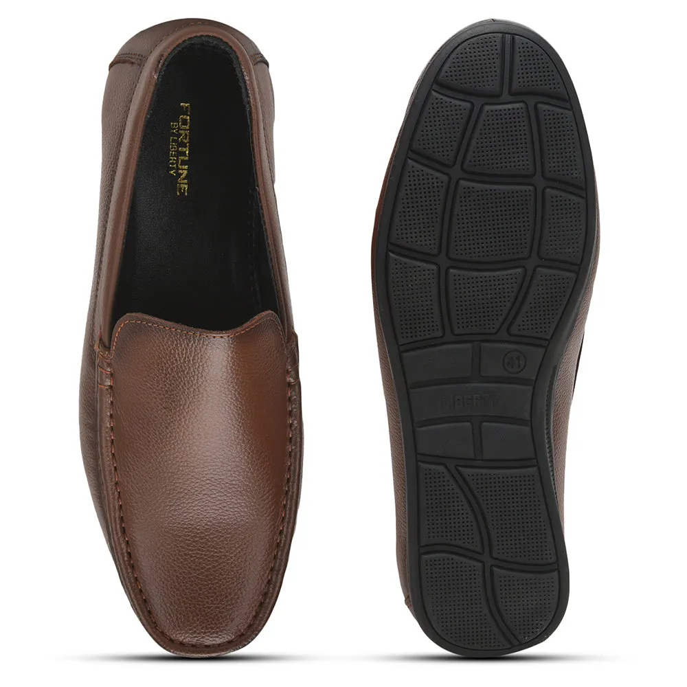 Fortune (Tan) Casual Loafer Shoes For Men HOL-106 By Liberty Fitting Casual Shoes
