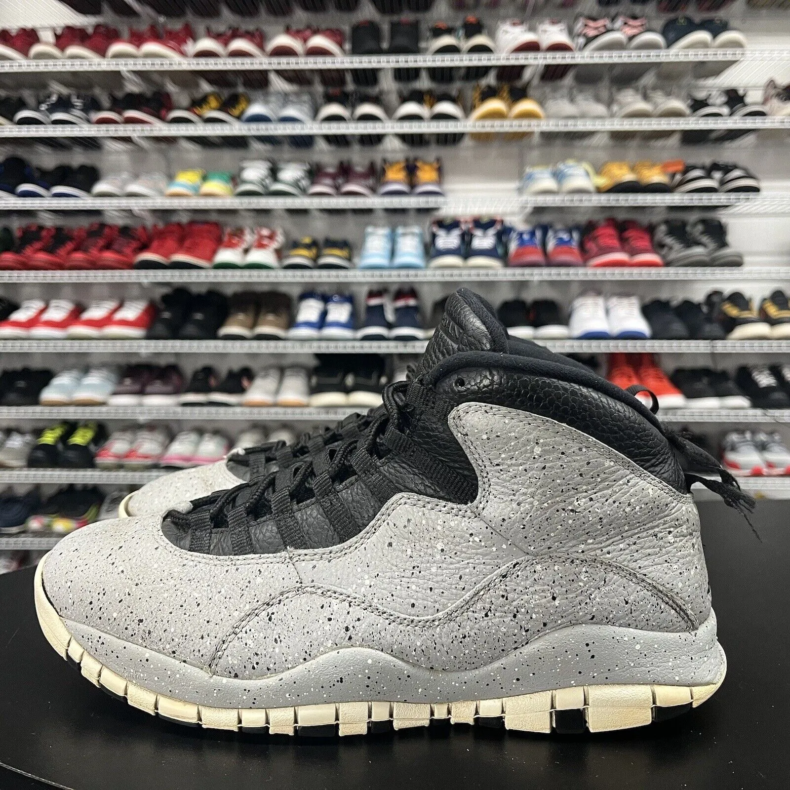 Nike Air Jordan 10 Retro Light Smoke Grey 310805-062 Mens Size 11 No Insoles Running Sneakers With Ankle Support