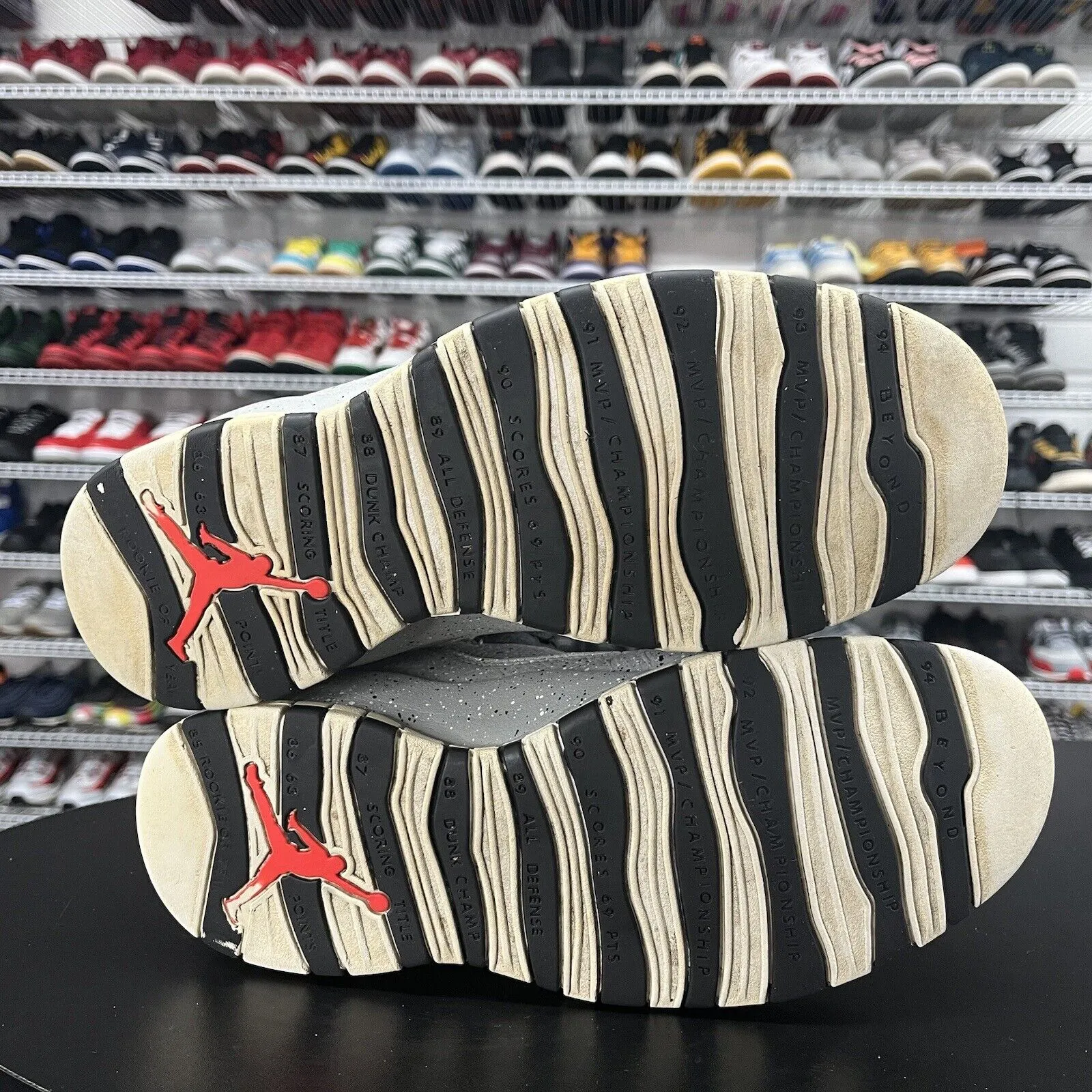 Nike Air Jordan 10 Retro Light Smoke Grey 310805-062 Mens Size 11 No Insoles Chanel Sneakers Neiman Marcus