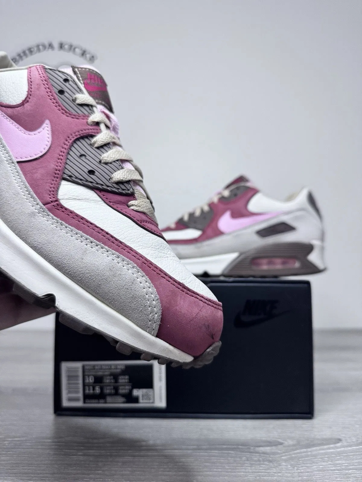 Size 10 - Nike Air Max 90 [CU1816-100] Bacon Men Preowned Authentic 1. NULL