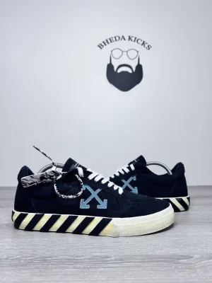 Shoes & Sneakers Size 44 EU (11 Men) - Off-White Vulcanized Low Canvas Black Blue White