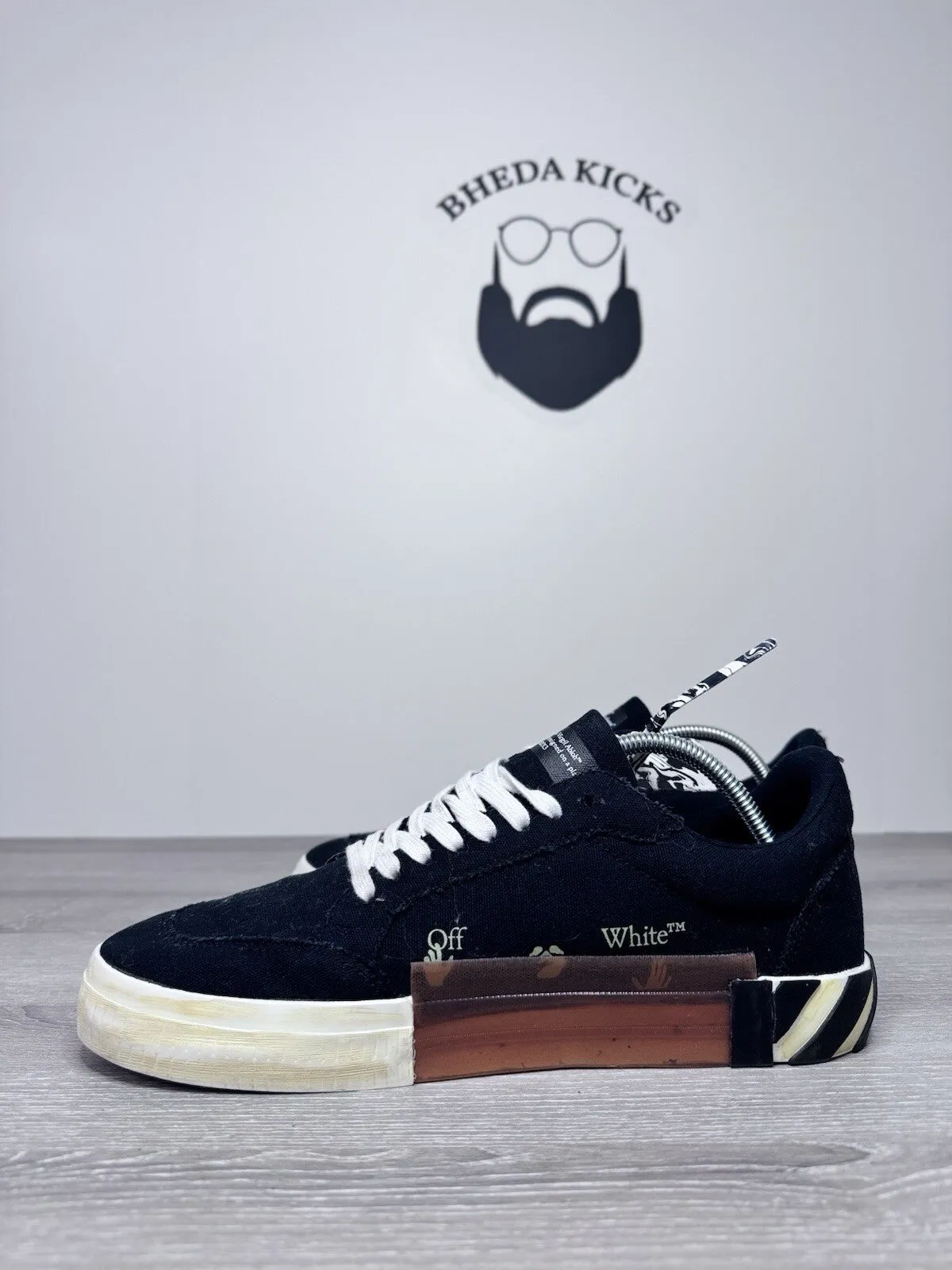 Sneakers Stan Smith Size 44 EU (11 Men) - Off-White Vulcanized Low Canvas Black Blue White