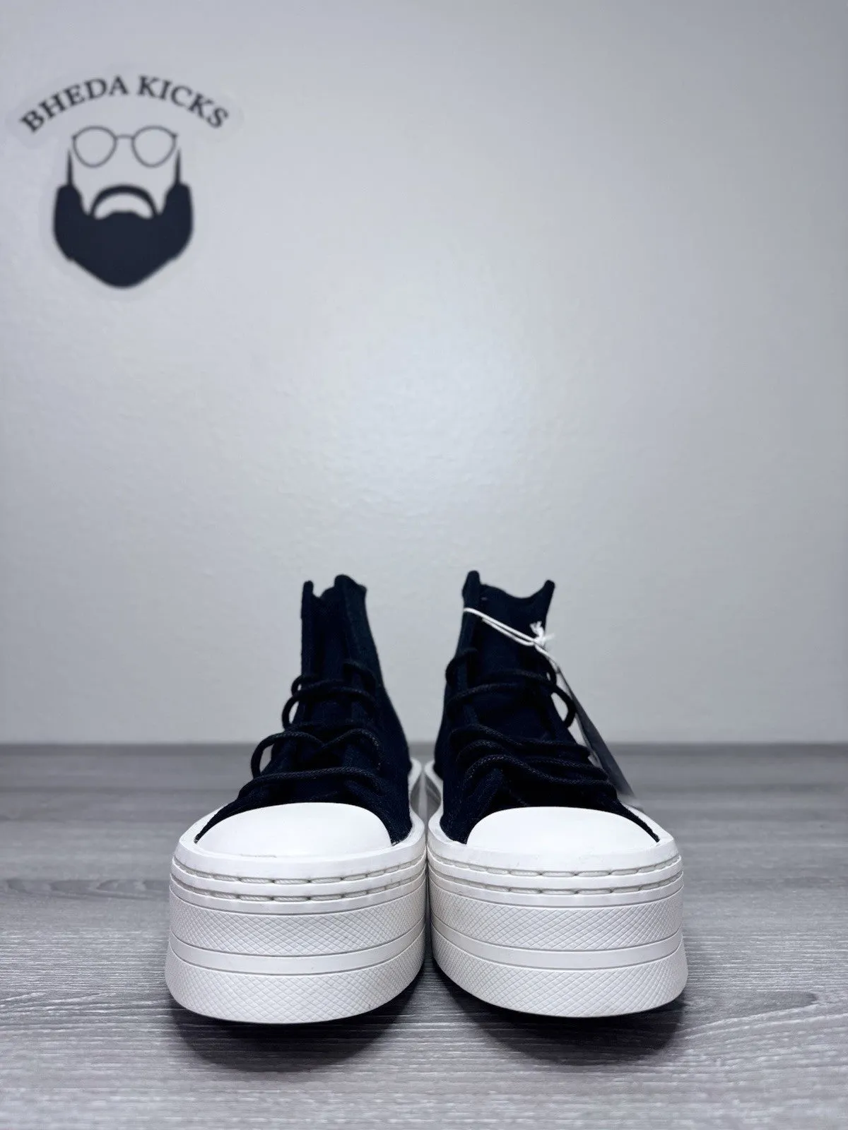 Gowalk Sneakers Size 5.5W - Converse Chuck Taylor Modern Lift Platform Women Suede Black A05285C