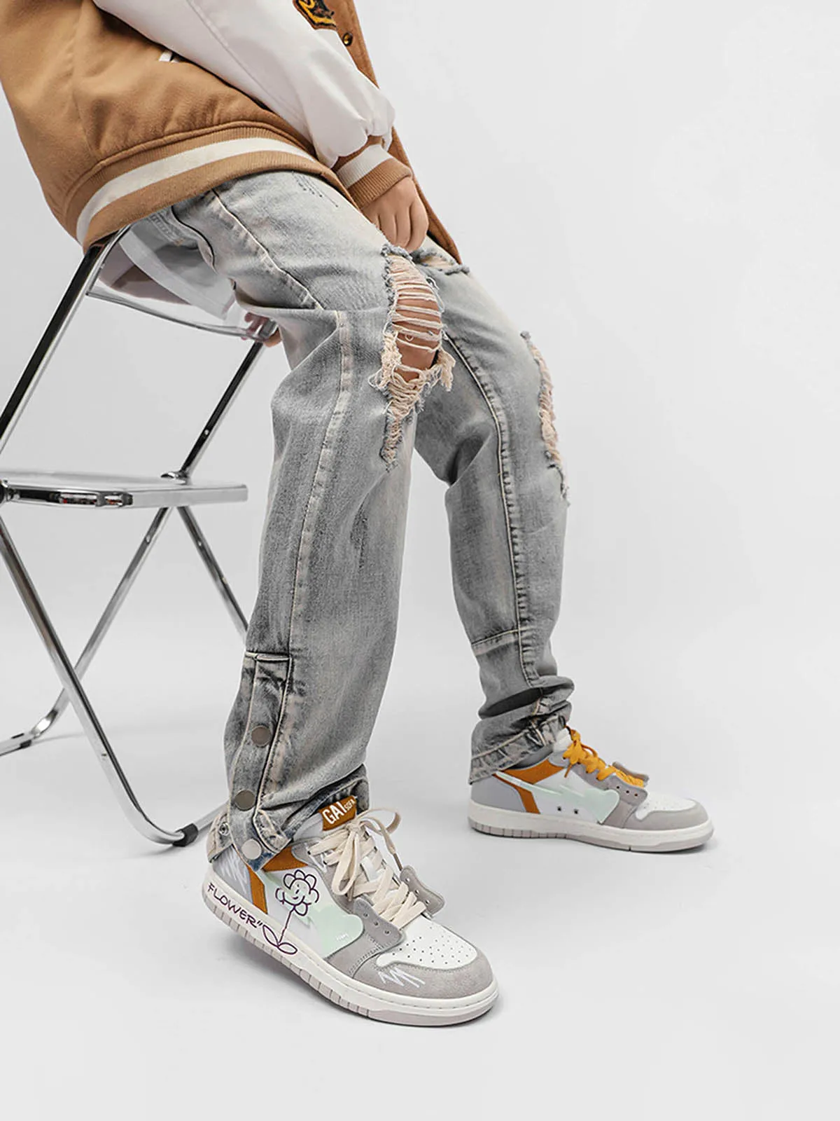 Plantar Fasciitis Best Skate Sunflower Hip-Hop Skate Shoes - 2205