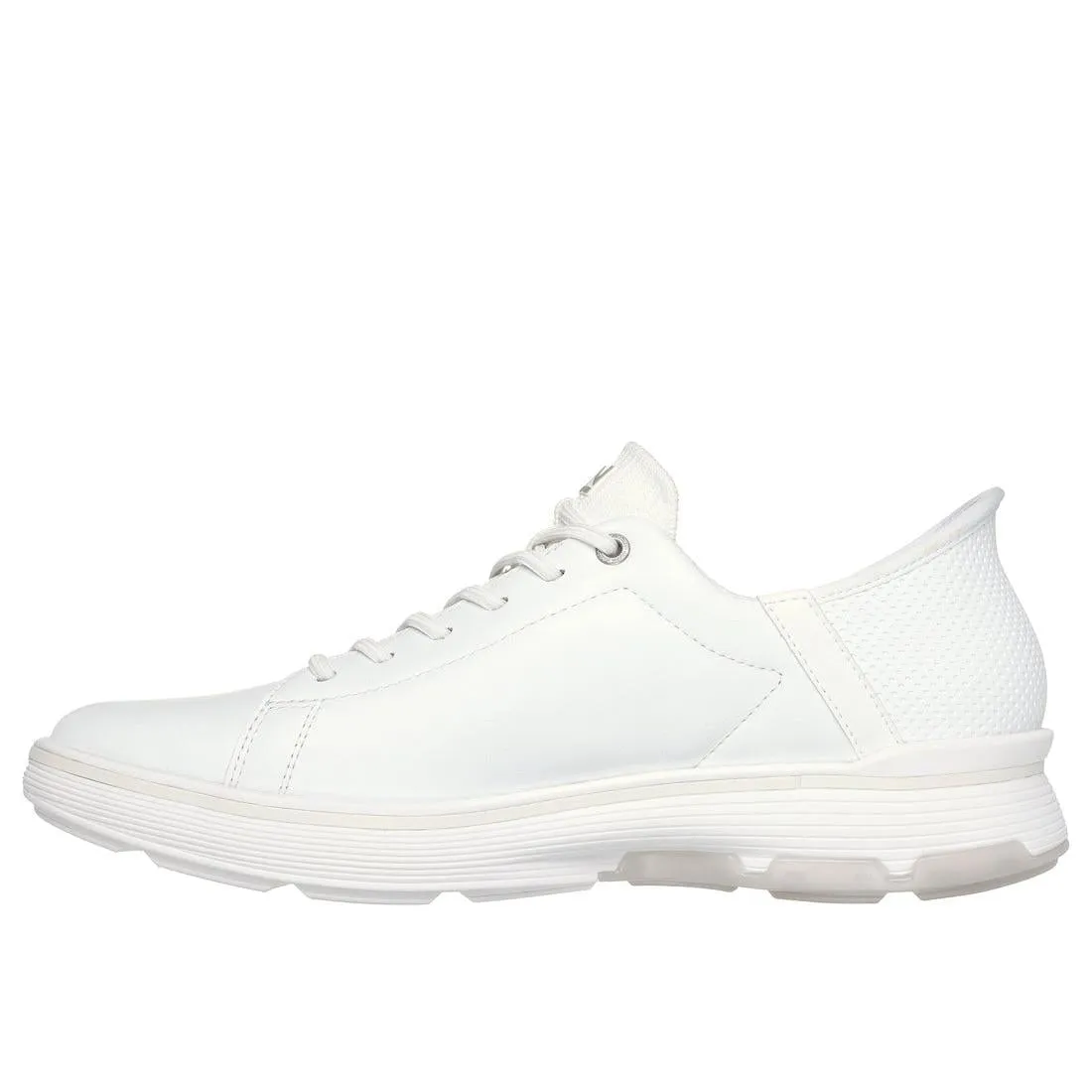 Derby Shoes Business Casual Skechers Mark Nason 205059 Casual Glide Cell Abbott Mens White Leather & Textile Lace Up Trainers