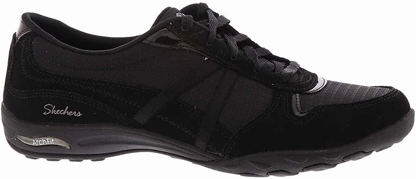 Billy Low-top Oxfords Skechers Active Arch Fit Comfy Slip-On -100278 Black  Women's Slip On