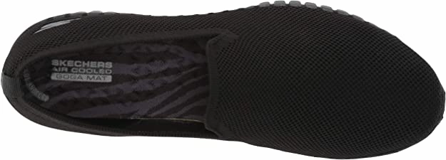 Oxfords For Work Skechers Womens GO Walk 6 Black Walking Shoes 124296/BBK | Lightweight Ortholite Comfort Sneakers