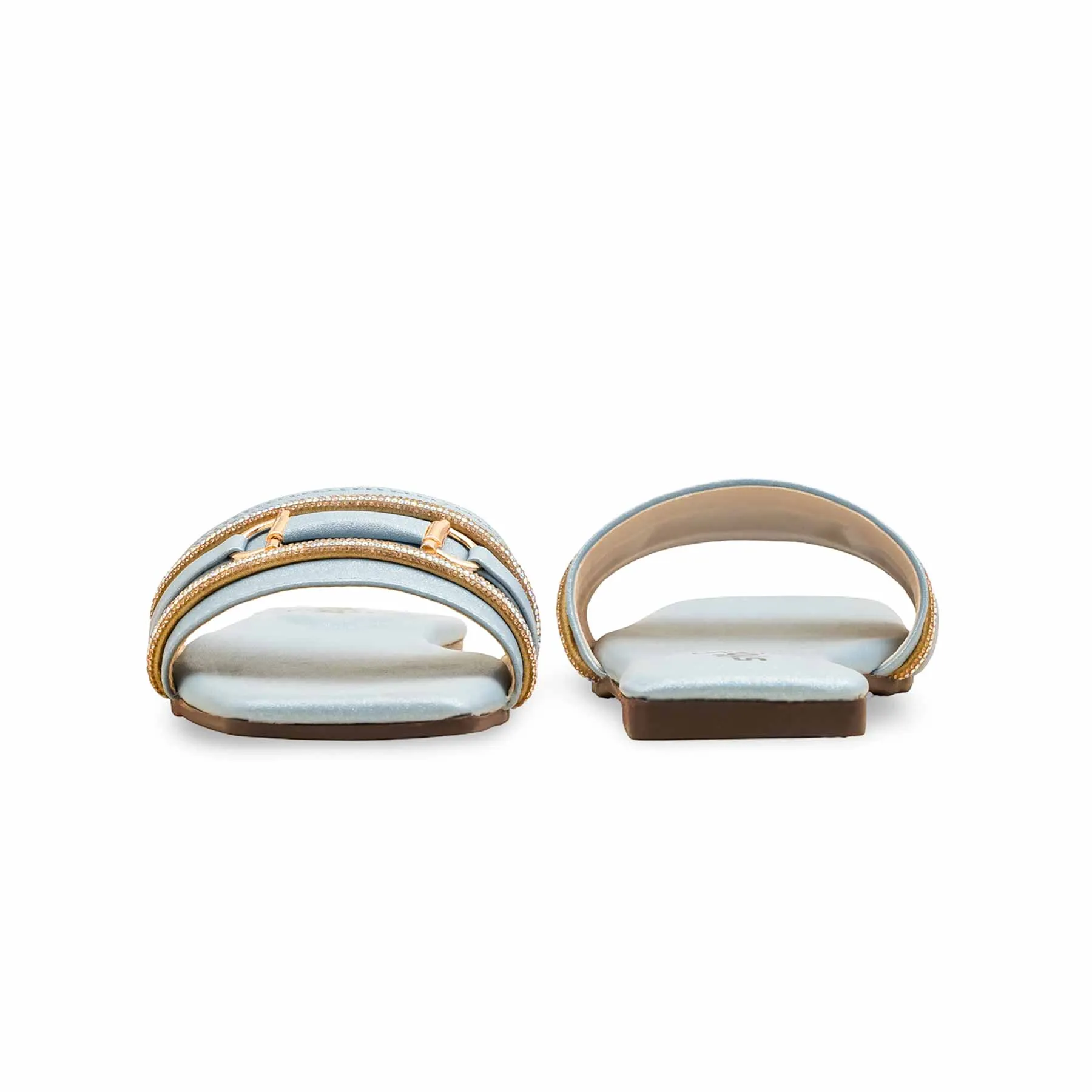 Trout Slippers Sky Blue Casual Slipper For Ladies CL2101