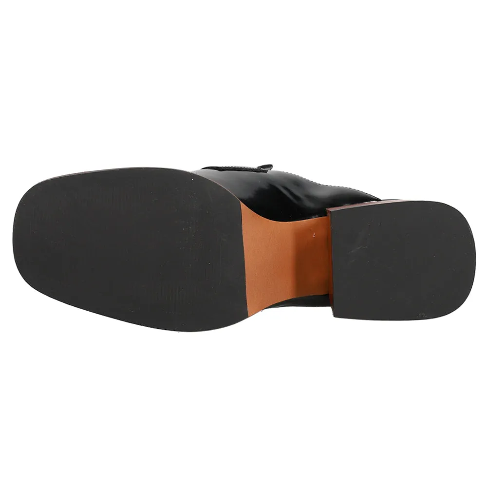 Lorie Mules Gator Loafers