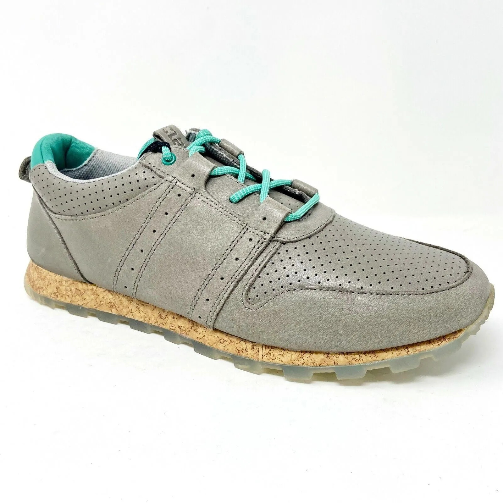 Clae Mills Concrete Leather Gray Mens Premium Casual Shoes Sneakers Budget Casual Shoes
