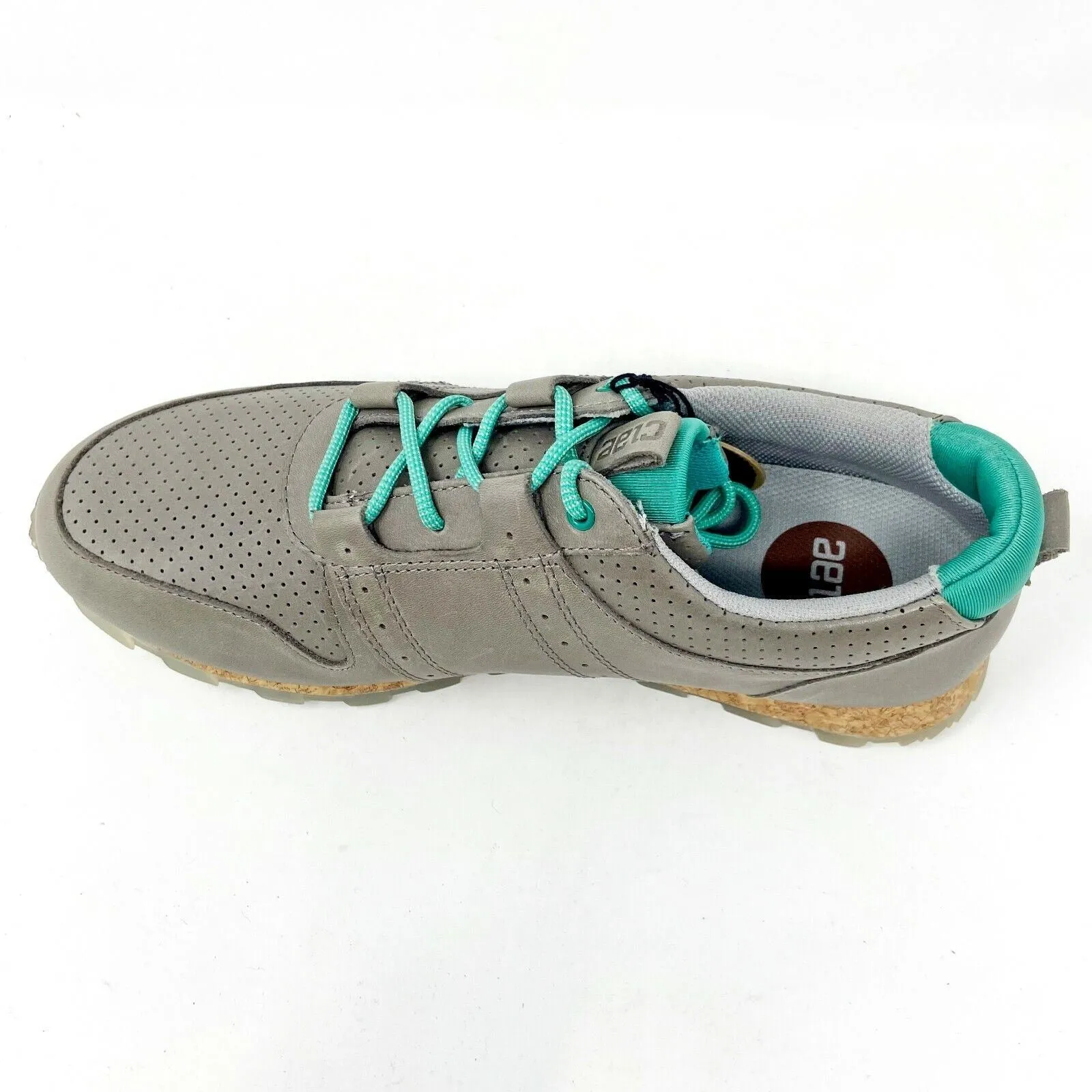 Clae Mills Concrete Leather Gray Mens Premium Casual Shoes Sneakers Loafer Casual Dress Shoes