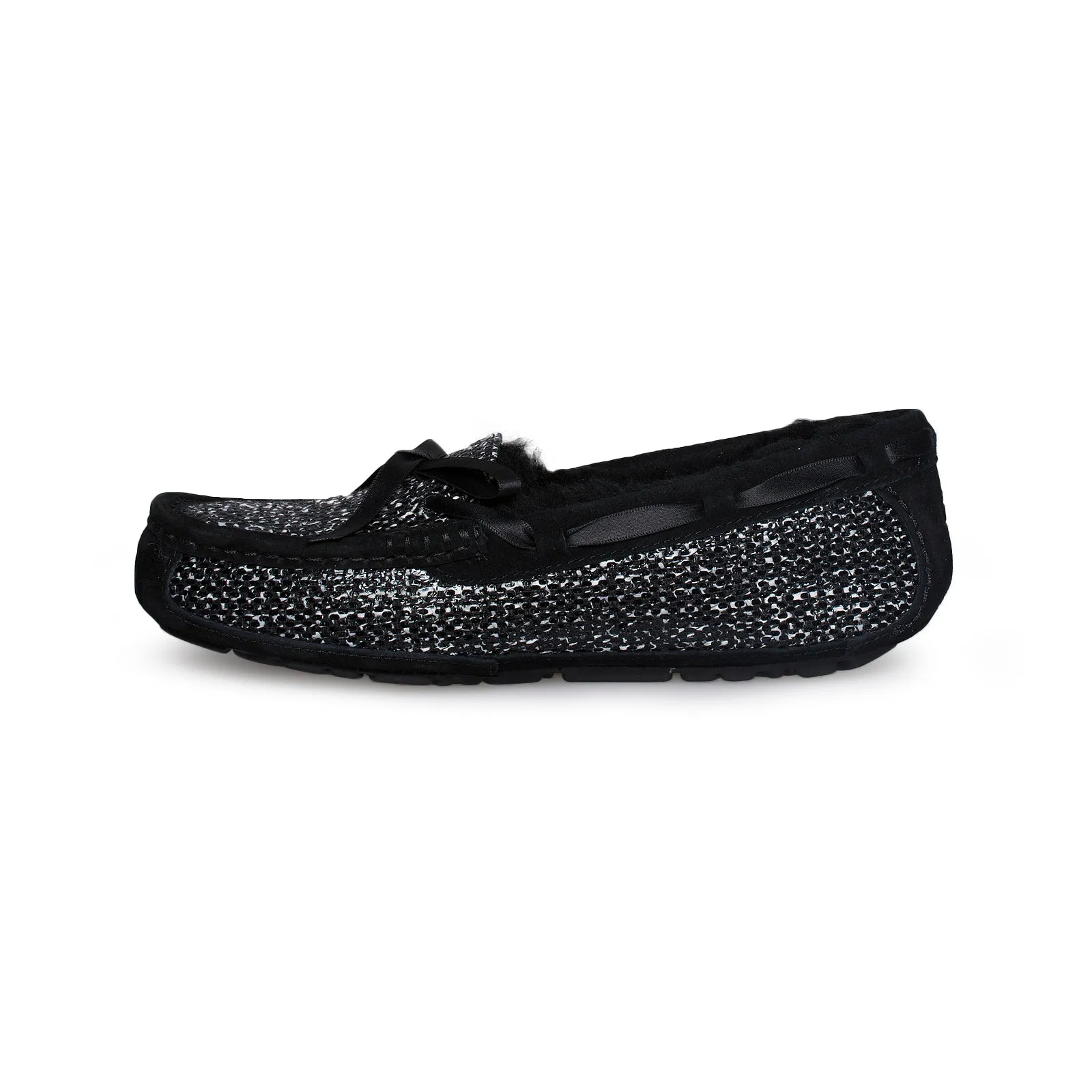 UGG Symona Frill Black Slippers Tony Bianco Slippers