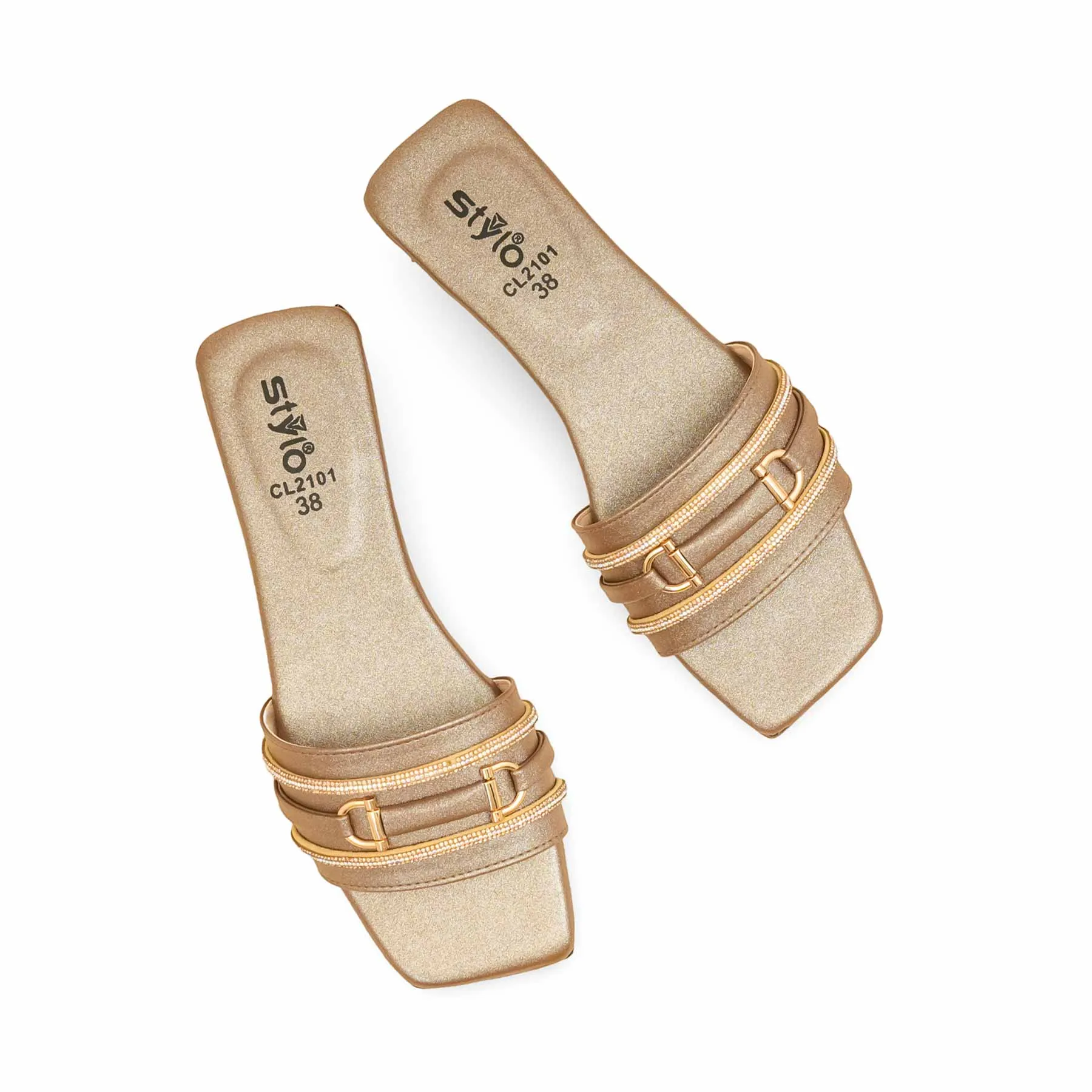 Fur Inside Slippers Brown Casual Slipper For Women CL2101