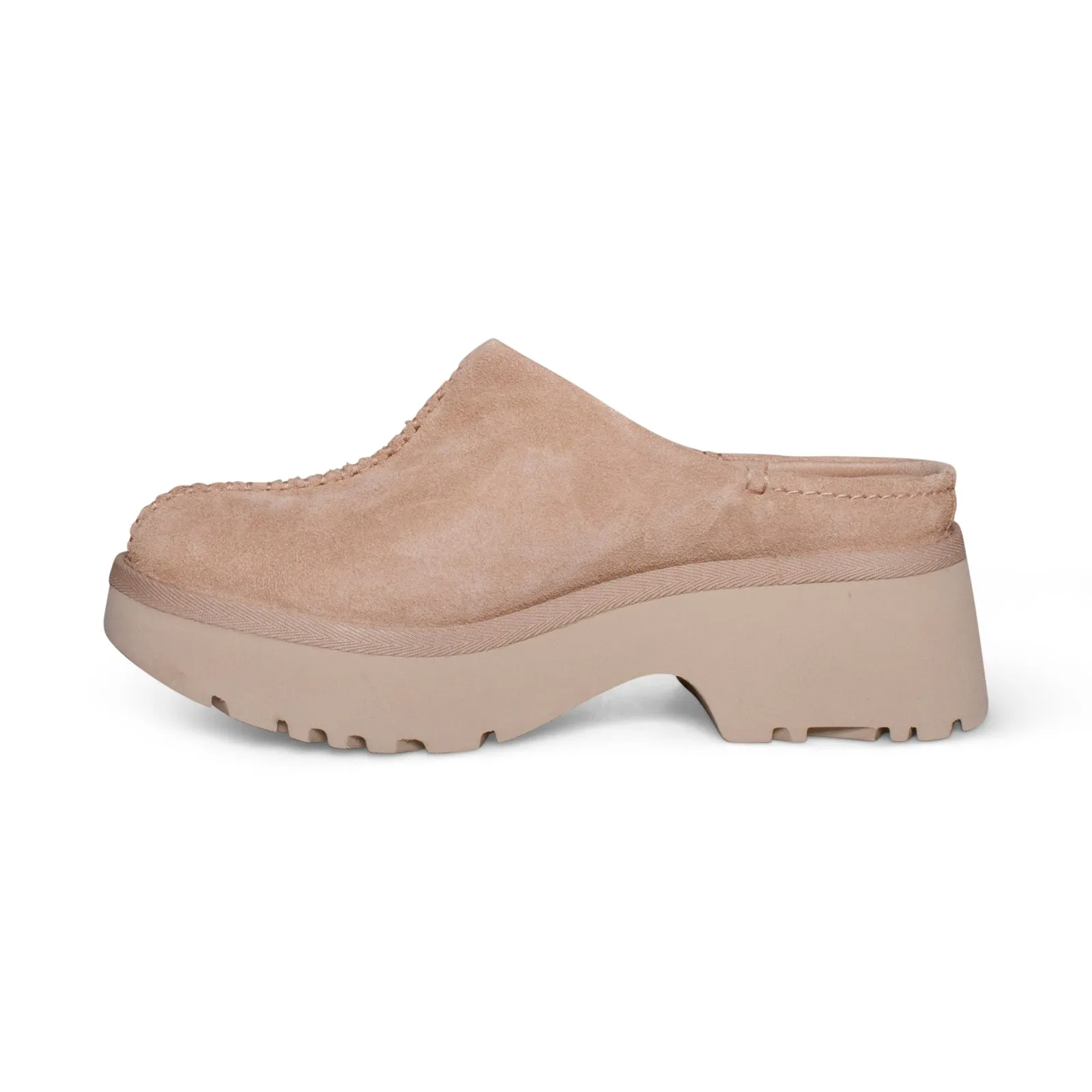 UGG New Heights Clog Sand Shoes - Women's Tasman Slippers Driftwood