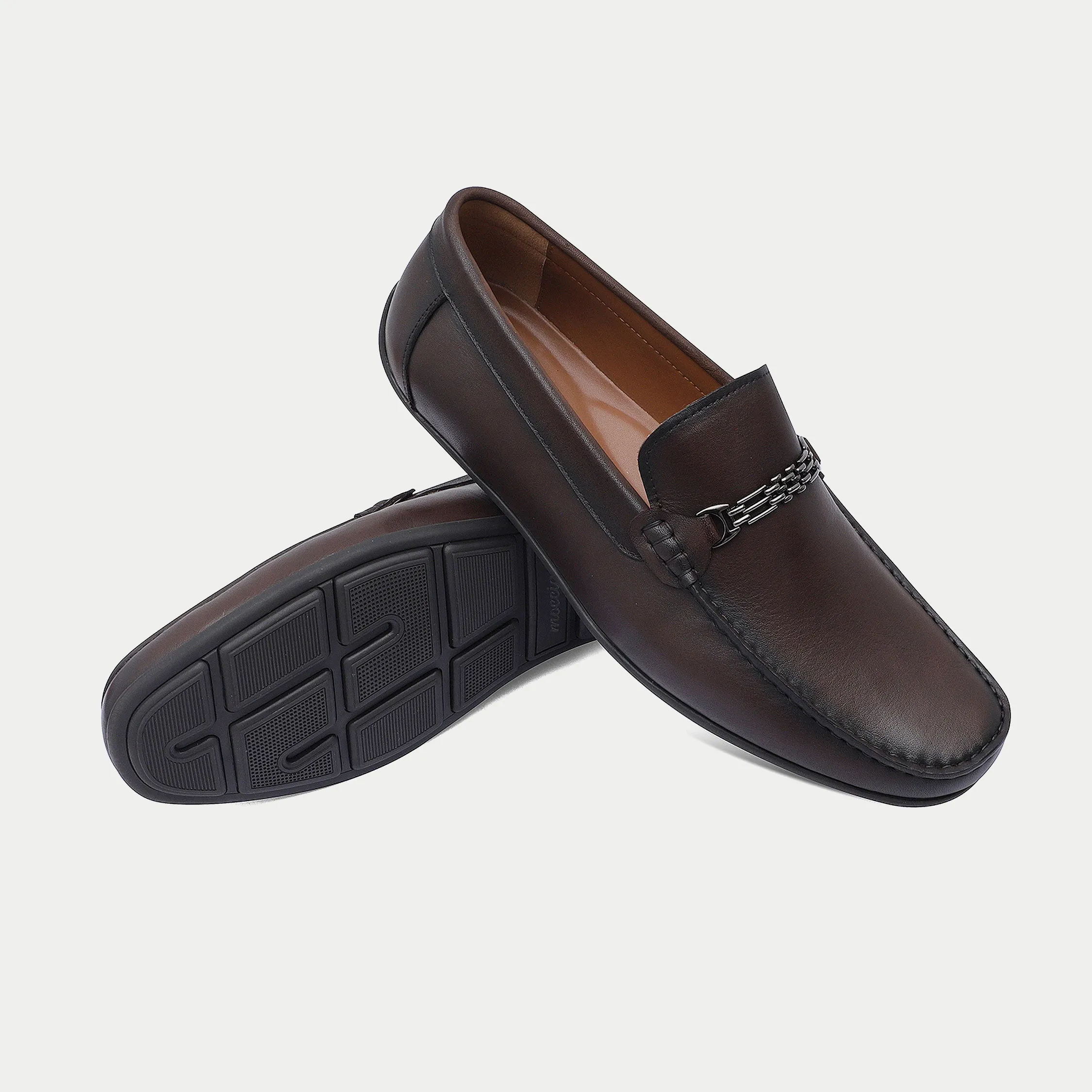 MM2033-COFFEE Casual Bike Clip Shoes