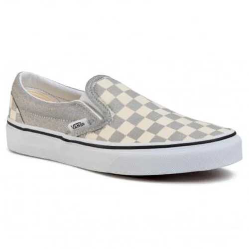 Vans Classic Slip-On VN0A4U38WS31 Men's Silver Checkerboard Shoes HS3826 X Star Wars Nmd Runner R1 Casual Shoes