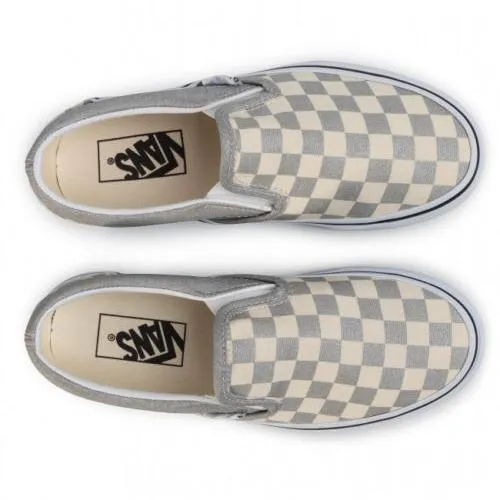 Vans Classic Slip-On VN0A4U38WS31 Men's Silver Checkerboard Shoes HS3826 Jcpenney Casual Shoes