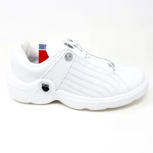 K-Swiss Chilton Triple White Mens Athletic Casual Shoes Sneakers 00406 101 Casual Shoe Trends 2024