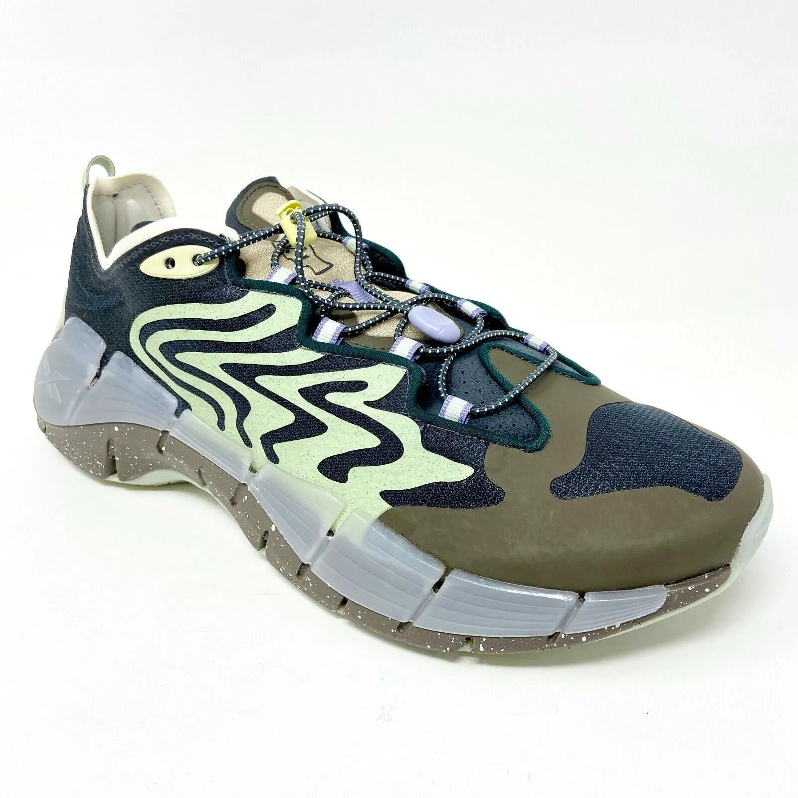 Reebok x Brain Dead Zig Kinetica II Green Grey Mens Running Shoes Sneaker S23890 Washing Running Shoes In Washing Machine